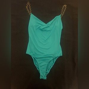 Teal, Chained Sleeve Princess Polly Bodysuit. Never worn! 🌟